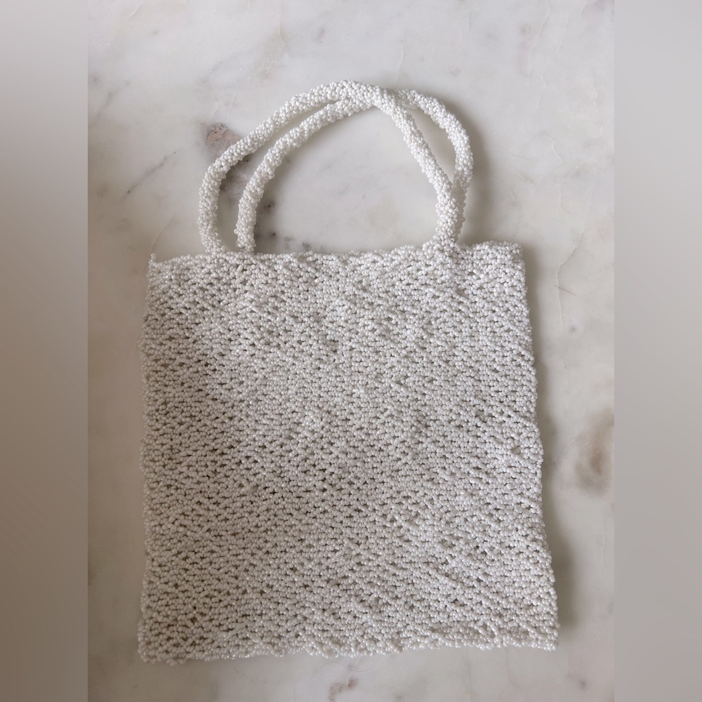 Vintage Beaded Evening Handbag | 7” x 7” Square Silhouette - Picture 2 of 4